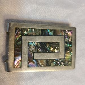 Abalone money clip